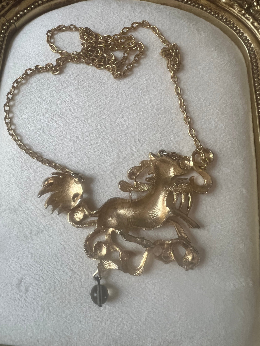 Vintage Asian Mythical Qilin Necklace