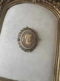 Romantic Vintage Lady Cameo Brooch