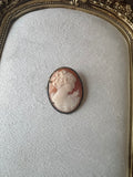 Antique Gold Filled Cameo Brooch Pendant