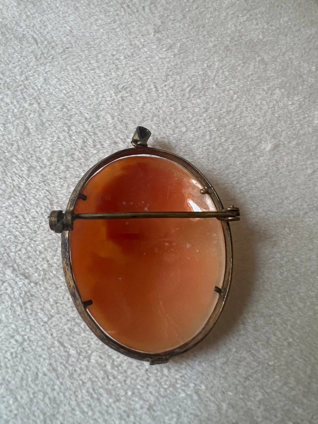 Antique Gold Filled Cameo Brooch Pendant