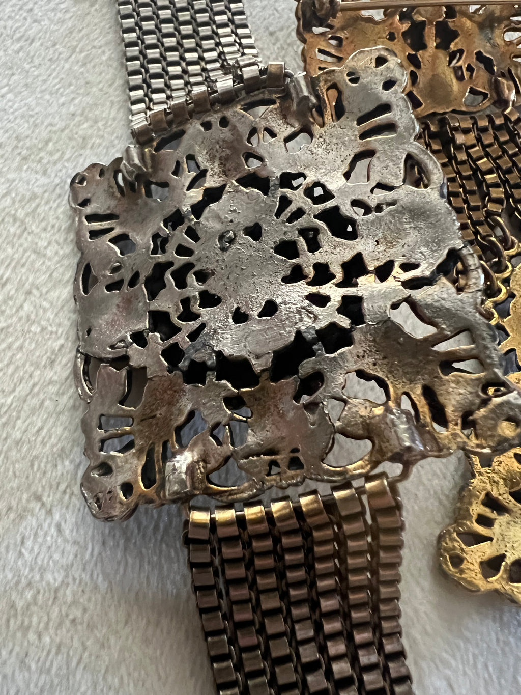 Hollycraft Austro-Hungarian Revival Bracelet & Brooch Set