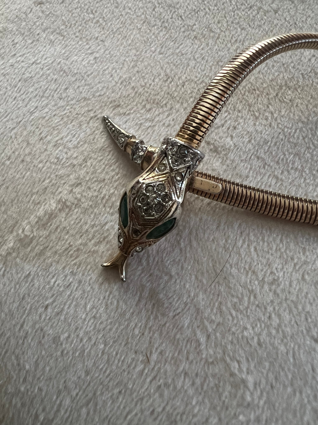 Antique Rare Coro Snake Necklace 1940s