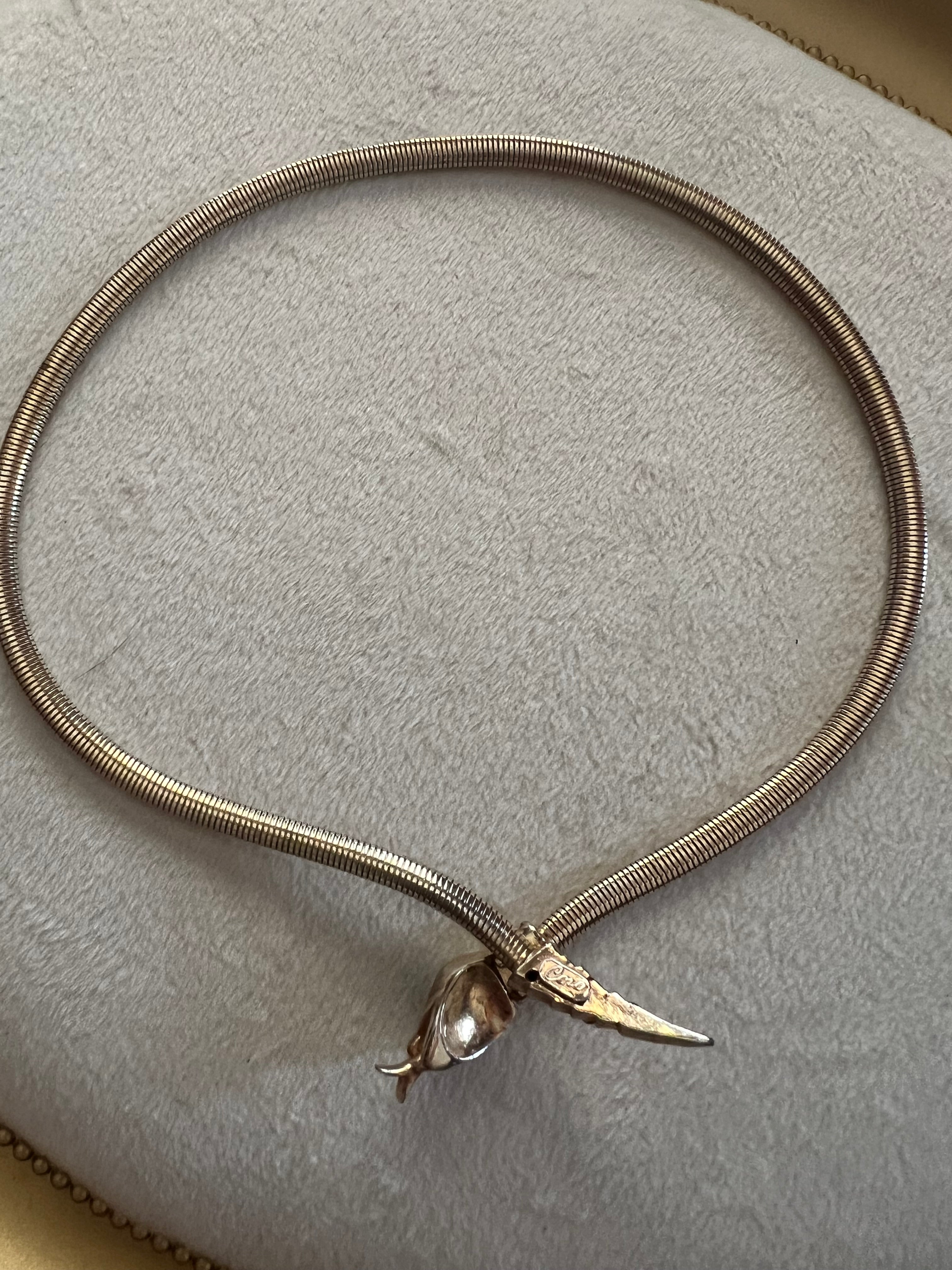 Antique Rare Coro Snake Necklace 1940s