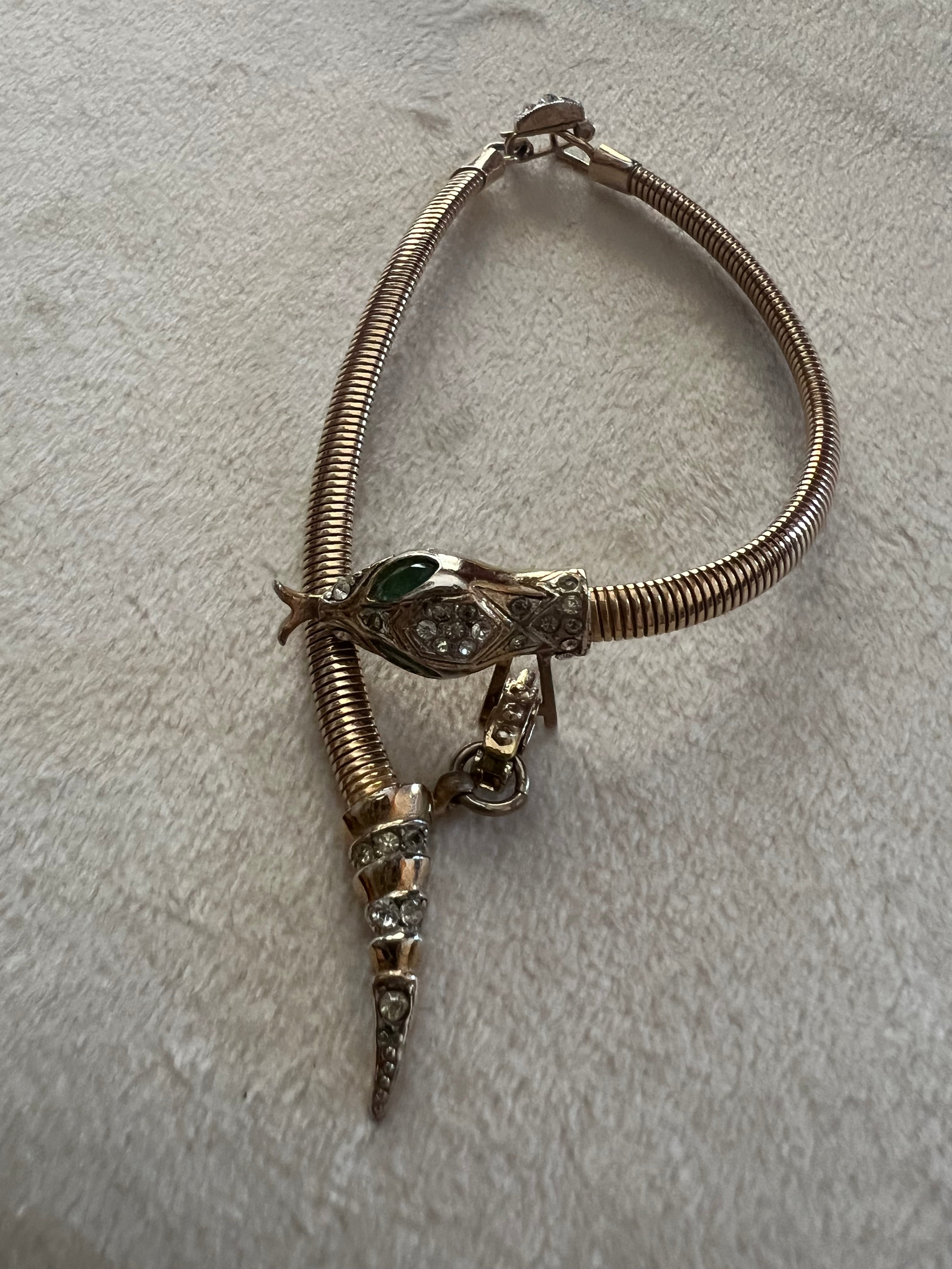 Rare Coro Snake Bracelet 1940s