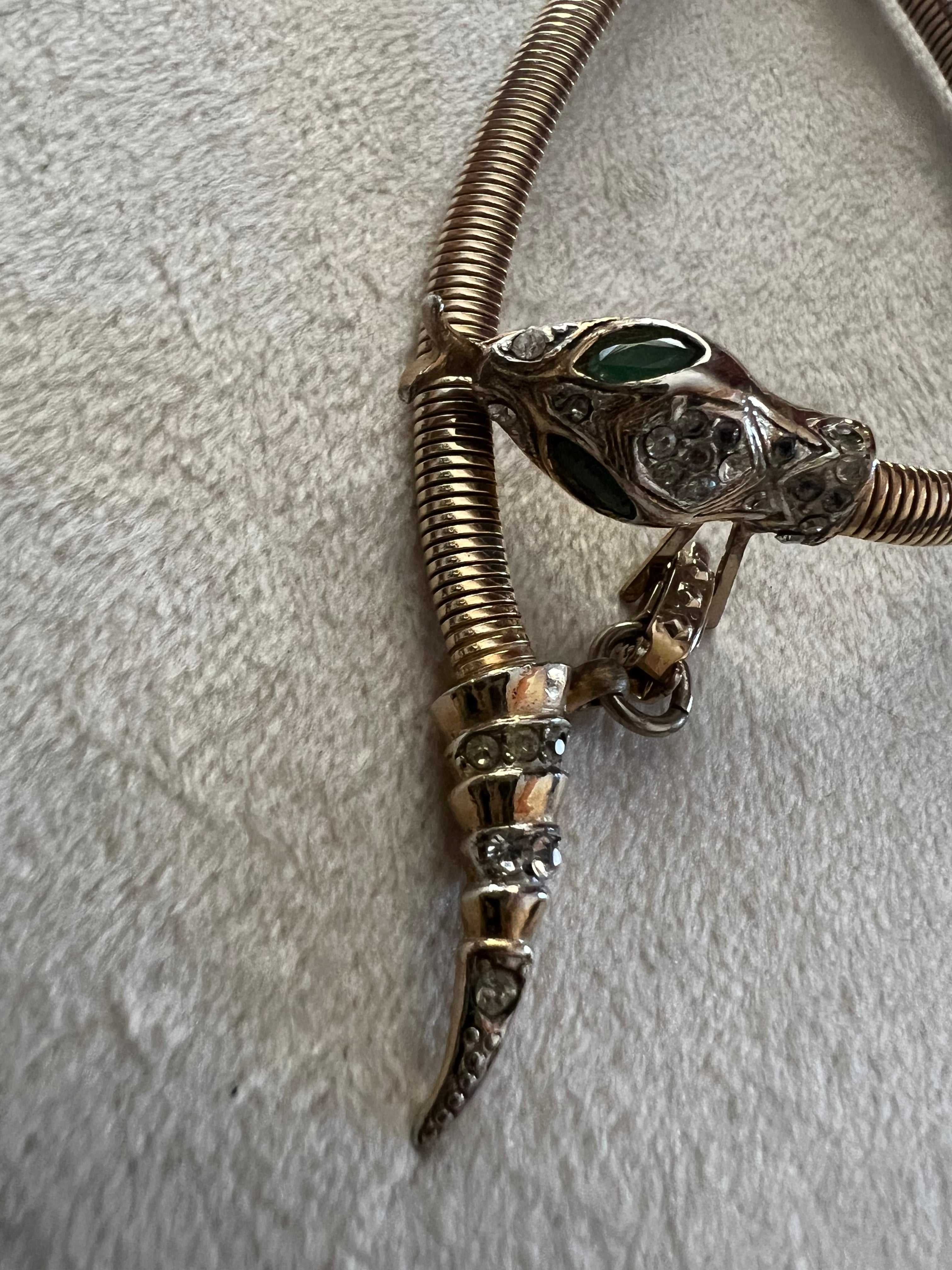 Rare Coro Snake Bracelet 1940s